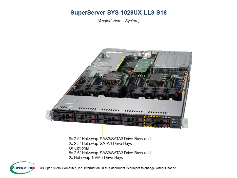 SYS-1029UX-LL3-S16
