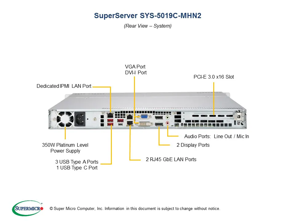 SYS-5019C-MHN2