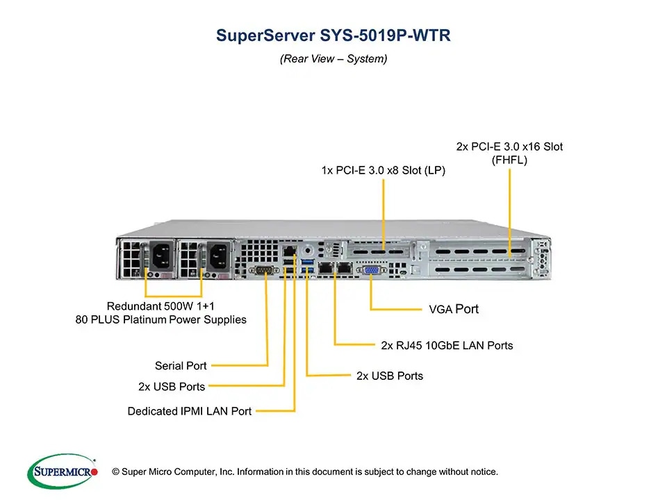 SYS-5019P-WTR
