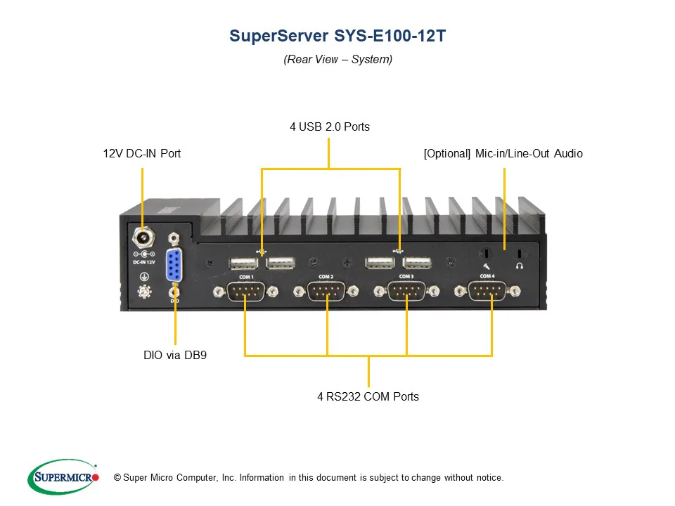 SYS-E100-12T-H