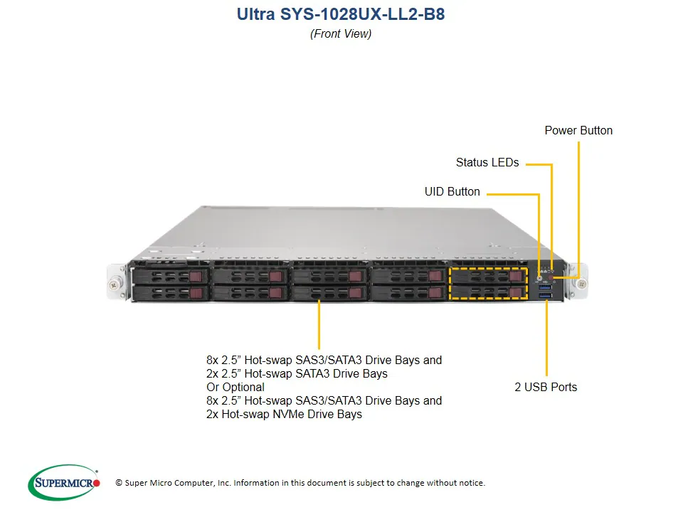 SYS-1028UX-LL2-B8