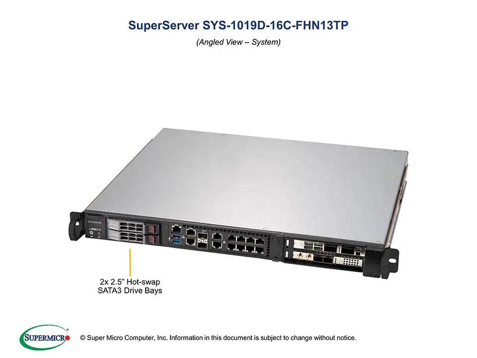 SYS-1019D-16C-FHN13TP