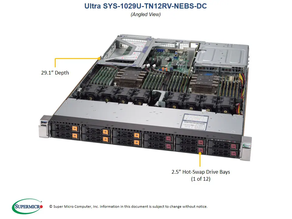 SYS-1029U-TN12RV-NEBS-DC