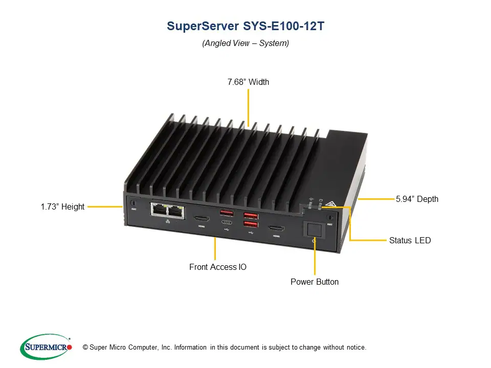 SYS-E100-12T-H