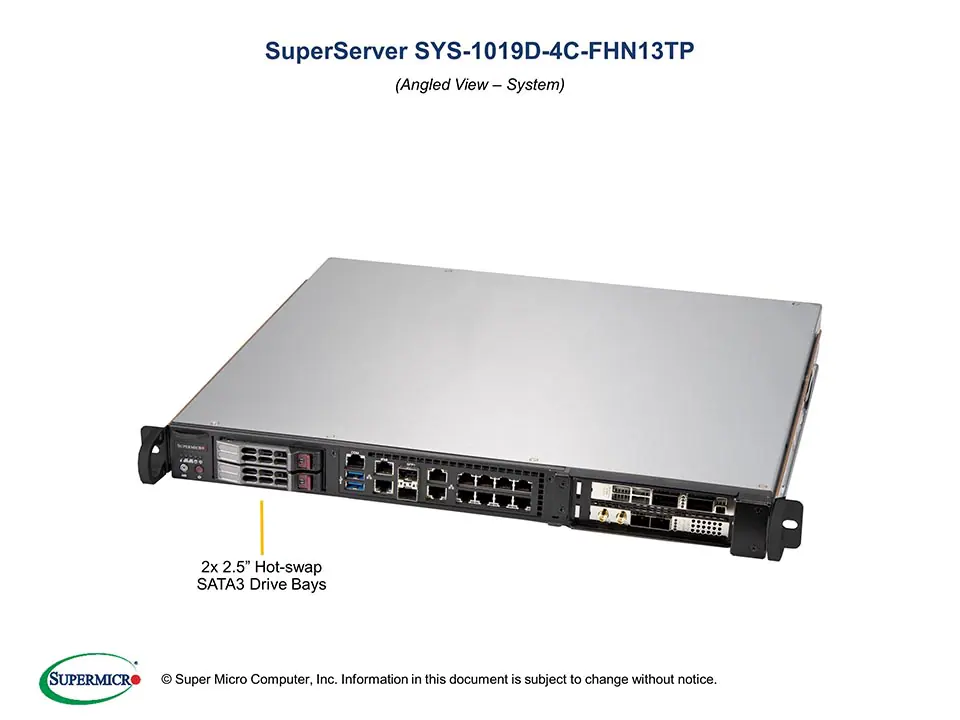 SYS-1019D-4C-FHN13TP