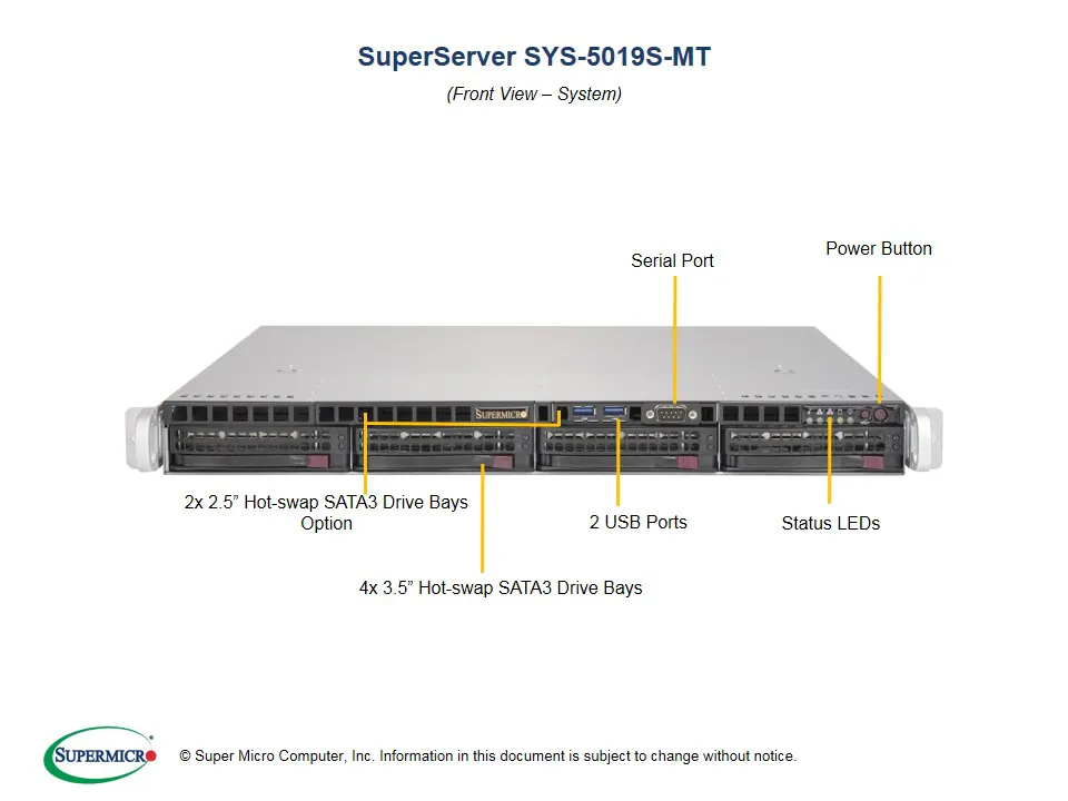 SYS-5019S-MT